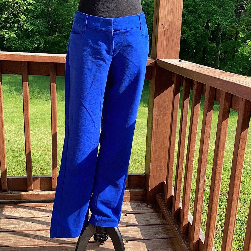 Express ankle trouser pants royal blue size 4R